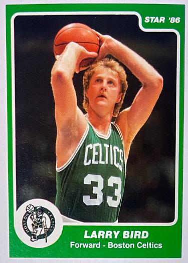 Larry Bird 1985-86 Star Green Border Card #95 (Boston Celtics/HOF)