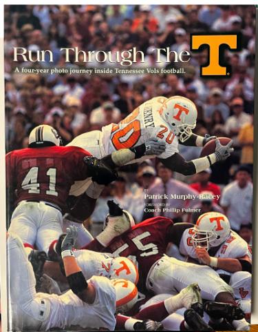 2002 Run Through the T Four Year Photo Journey Inside Tennessee Vols Football Book- imperfect