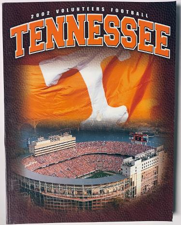 Tennessee Volunteers 2002 College Football Official Media Guide Neyland Stadium Cover- imperfect