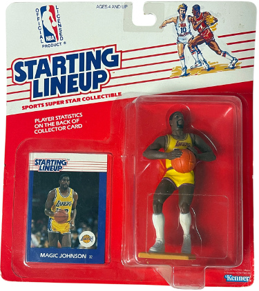 Magic Johnson 1988 Kenner Starting Lineup Figure MOC Los Angeles Lakers & Card/Vintage/Unopened/Like New/Factory Sealed