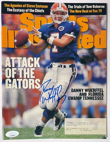 Danny Wuerffel signed Florida Gators Sports Illustrated Full Magazine 9/25/1995- JSA #EE60310 (Heisman)
