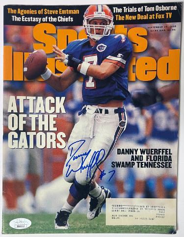 Danny Wuerffel signed Florida Gators Sports Illustrated Full Magazine 9/25/1995- JSA #EE60312 (Heisman)