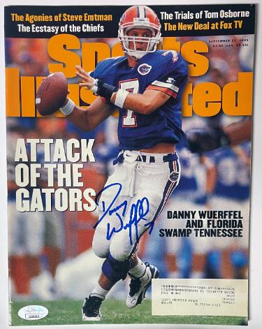 Danny Wuerffel signed Florida Gators Sports Illustrated Full Magazine 9/25/1995- JSA #EE60313 (Heisman)