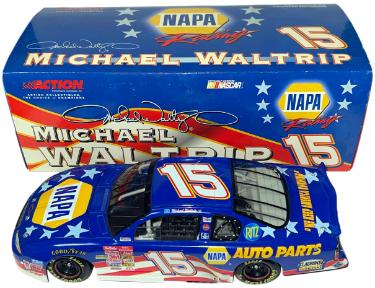 Michael Waltrip 2001 1/24 NAPA Stars & Stripes #15 Chevy Monte Carlo NASCAR Action Racing Champions Diecast Car- /28,092- NEW