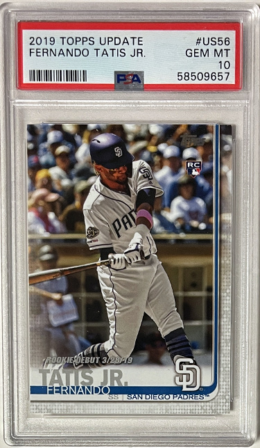 Fernando Tatis, Jr. 2019 Topps Update Rookie Card #US56- PSA Graded 10 Gem Mint (San Diego Padres)