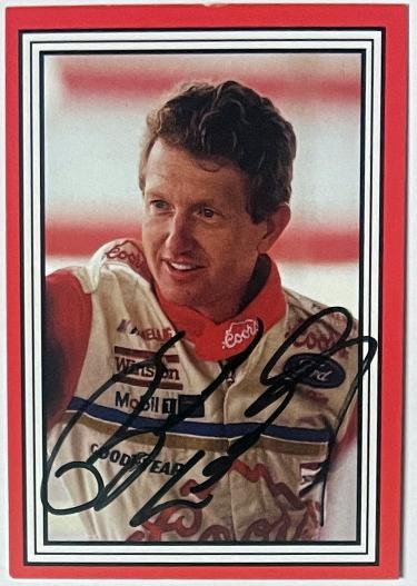 Bill Elliott signed 1991 Maxx The Elliott Team NASCAR On Card Auto- COA