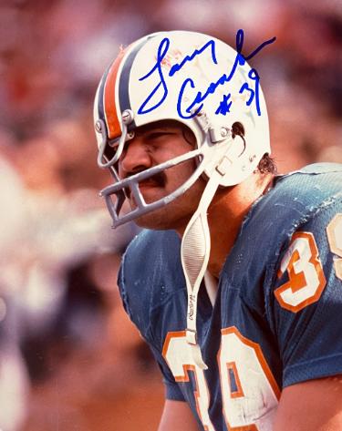 Larry Csonka signed Miami Dolphins 8x10 Photo #39- Beckett Review/NFL Alumni LOA