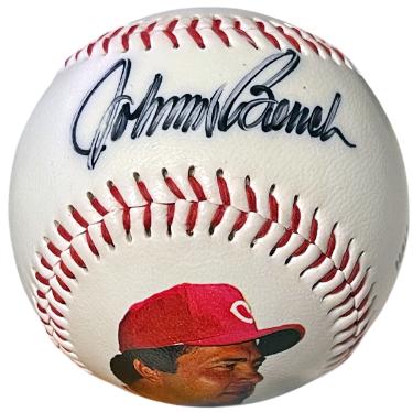Johnny Bench signed Fotoball USA MLB Baseball- Fotoball USA COA (Cincinnati Reds)