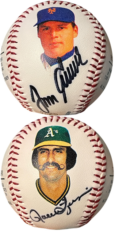 Tom Seaver & Rollie Fingers dual signed Fotoball USA MLB Baseball- /2300- Fotoball USA COA