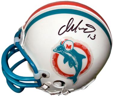 Dan Marino signed Miami Dolphins Riddell Rep TB NFL Mini Helmet #13- Upper Deck Collector's Choice Holo