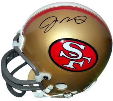 Joe Montana signed San Francisco 49ers Riddell Rep TB NFL Mini Helmet- Upper Deck Hologram