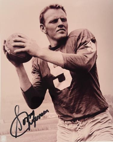 Sonny Jurgensen signed Washington Vintage NFL Licensed 8x10 Photo- Tuff Stuff, Show Promoter LOA/Original Show Ticket