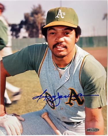 Reggie Jackson signed Oakland A's MLB Licensed 8x10 Photo- Upper Deck Hologram/Tuff Stuff Show COA