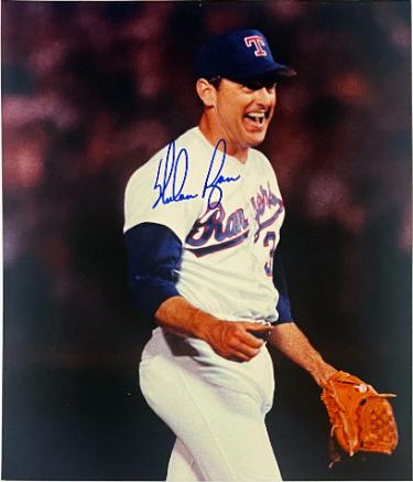 Nolan Ryan signed Texas Rangers 7th No Hitter 8x10 Photo- Nolan Ryan Foundation COA (HOF)