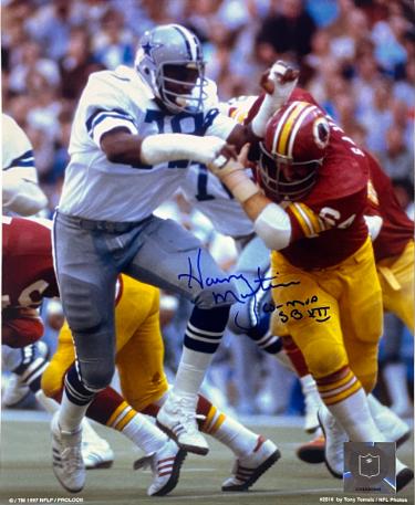 Harvey Martin signed Dallas Cowboys NFL Licensed 8x10 Photo CO-MVP SB XII- COA/Show Ticket