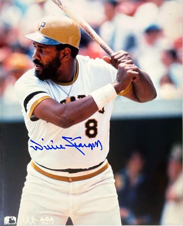 Willie Stargell signed Pittsburgh Pirates MLB Licensed 8x10 Photo- COA/Show Ticket (HOF)
