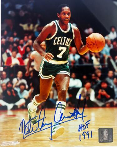 Nate Archibald signed Boston Celtics NBA Licensed 8x10 Photo HOF 1991 imperfect- Tuff Stuff COA/Show Ticket