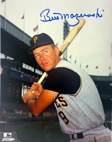 Bill Mazeroski signed Pittsburgh Pirates MLB Licensed 8x10 Photo- COA/Show Ticket