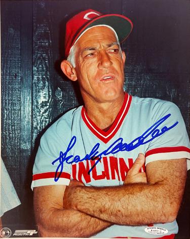 Sparky Anderson signed Cincinnati Reds MLB Licensed 8x10 Photo- Sports World Collectibles #A48512/COA
