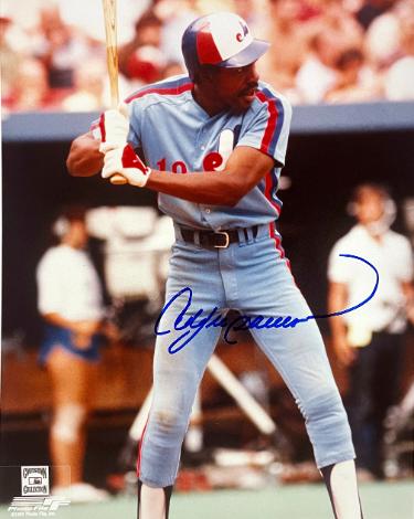 Andre Dawson signed Montreal Expos MLB Licensed 8x10 Photo- Tuff Stuff COA/Show Ticket (HOF)
