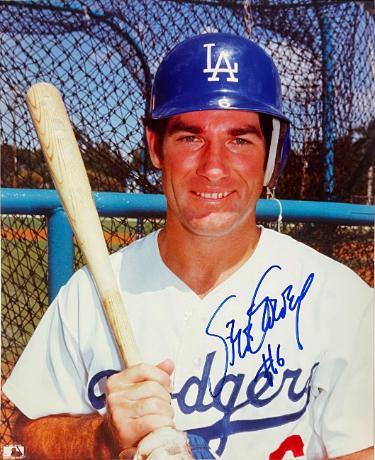 Steve Garvey signed Los Angeles Dodgers MLB Licensed 8x10 Photo #6- COA/Tuff Stuff Show Ticket