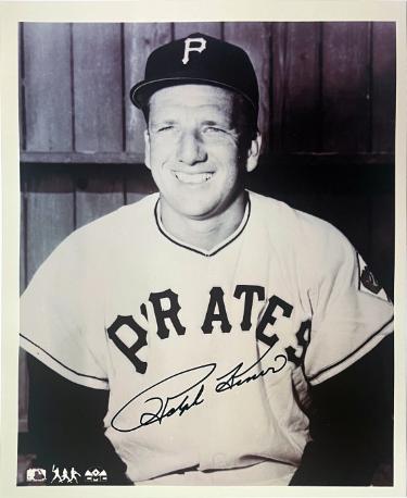 Ralph Kiner signed Pittsburgh Pirates MLB Licensed B&W 8x10 Photo- COA/Show Ticket
