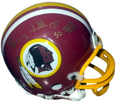 Doug Williams signed Washington Riddell TB Rep Mini Helmet #17 SB XXII MVP- Tuff Stuff COA/Show Ticket