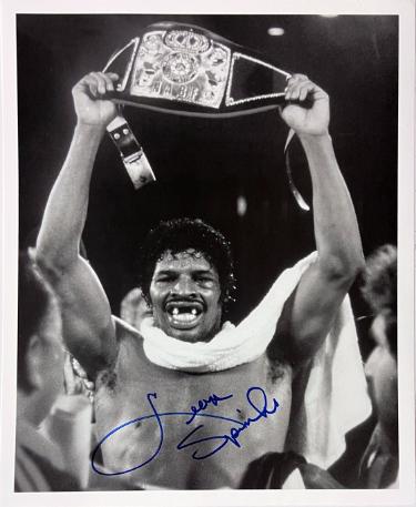 Leon Spinks signed Boxing B&W 8x10 Photo- COA/Show Ticket