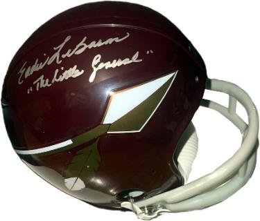 Eddie LeBaron signed Washington Riddell TB 2-bar NFL Mini Helmet "The Little General"- CSA Hologram/Show Ticket