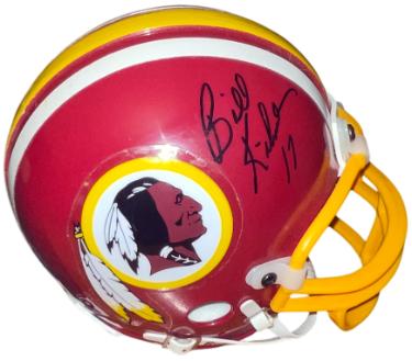 Billy Kilmer signed Washington Riddell TB Rep NFL Mini Helmet #17- Collector's Showcase/Show Ticket