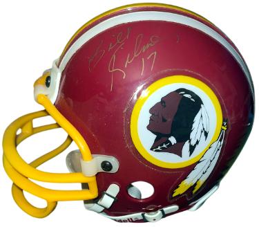 Billy Kilmer signed Washington Riddell TB Rep NFL Mini Helmet #17- COA/Show Ticket
