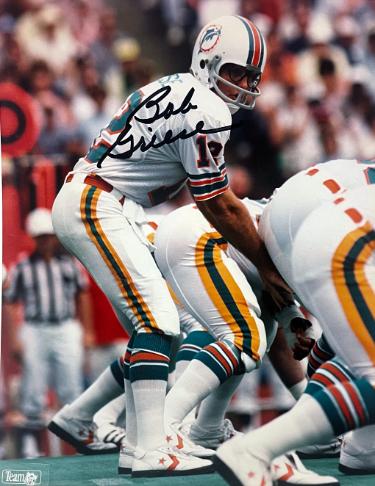 Bob Griese signed Miami Dolphins NFL Licensed 8x10 Photo- Tuff Stuff COA