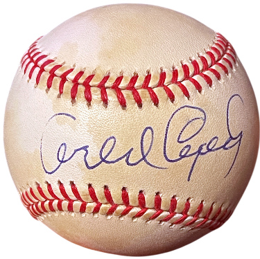 Orlando Cepeda signed RONL Rawlings Official National League Baseball imperfect- COA (San Francisco Giants)