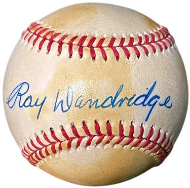 Ray Dandridge signed ROAL Rawlings Official American League Baseball very minor tone- COA (Millers/Cubans)