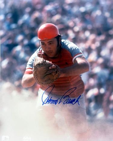 Johnny Bench signed Cincinnati Reds MLB Licensed 8x10 Photo- Tuff Stuff COA (HOF/2X MVP)