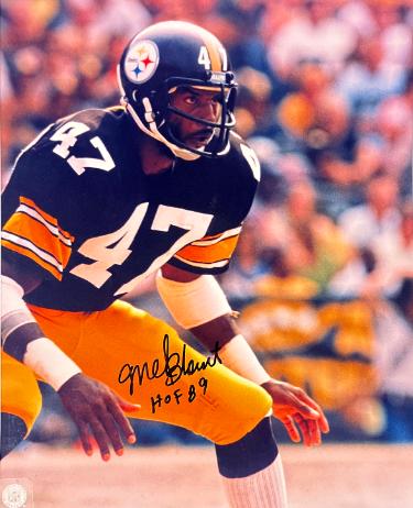 Mel Blount signed Pittsburgh Steelers NFL Licensed 8x10 Photo HOF 89 imperfect- Tuff Stuff COA