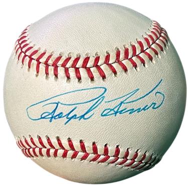 Ralph Kiner signed RONL Official National League Baseball imperfect- COA (Pittsburgh Pirates)