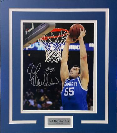 Josh Harrellson signed Kentucky Wildcats 8x10 Photo Custom Matted (13x15) #55 imperfect- COA