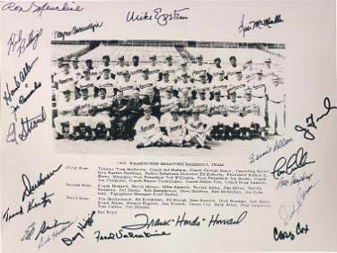 1969 Washington Senators Team Signed 16x20 Photo 21 Sigs-Beckett Howard/Epstein/Unser/Allen/Camacho/Stroud /McMullen/Krutzer