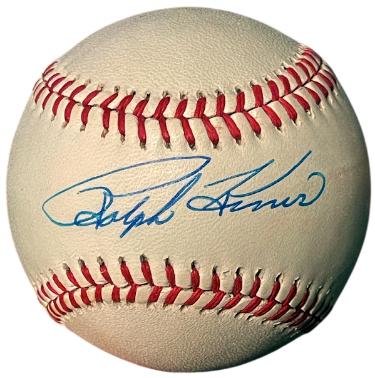 Ralph Kiner signed RONL Official National League Baseball imperfect- COA (Pittsburgh Pirates/HOF)