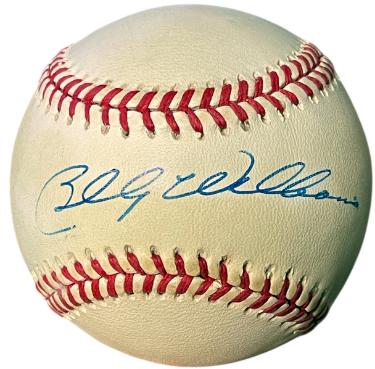 Billy Williams signed RONL Rawlings Official National League Baseball toned- COA (Chicago Cubs/HOF)