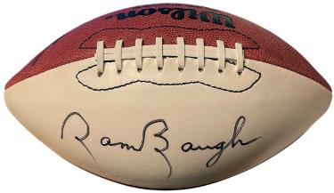 Sammy (Sam) Baugh signed Official Wilson NFL WP Football Rozelle Beckett Review (Washington/HOF/TCU)