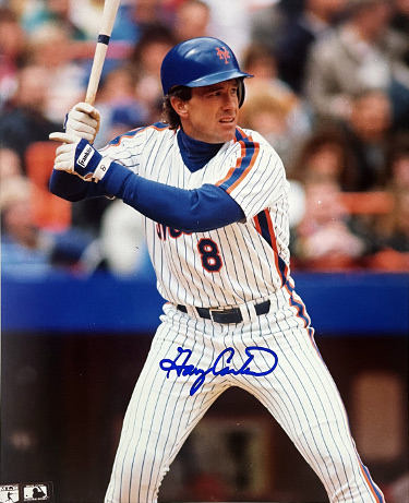 Gary Carter signed New York Mets MLB Licensed 8x10 Photo imperfect- Stacks of Plaques COA