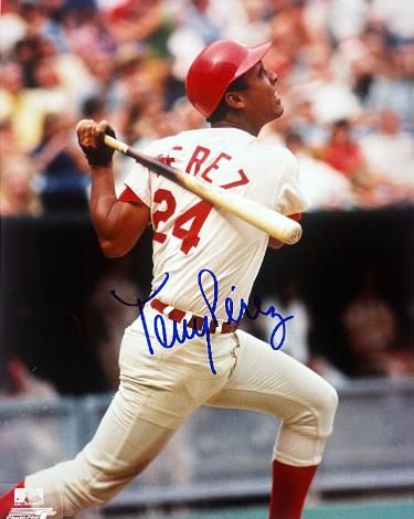 Tony Perez signed Cincinnati Reds MLB Licensed 8x10 Photo imperfect- COA/CSA Show Ticket