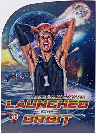 Victor Wembanyama 2023-24 Topps Cosmic Chrome Launched Into Orbit Rookie Card (RC) #LIO-1 (San Antonio Spurs)