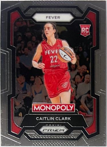 Caitlin Clark 2024 Panini Prizm Monopoly WNBA Rookie Card #65 (Indiana Fever)