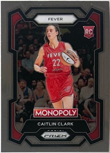 Caitlin Clark 2024 Panini Prizm Monopoly WNBA Rookie Card #65 (Indiana Fever)