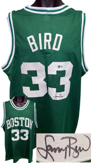 Larry Bird signed Boston Green TB Custom Stitched Pro Style Basketball Jersey XL- Beckett Witnessed Larry Bird signed Boston Green TB Custom Stitched Pro Style Basketball Jersey XL- Beckett Witnessed