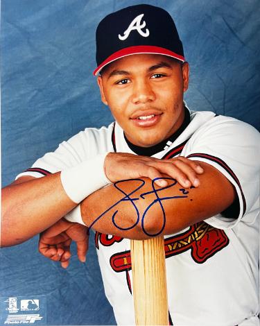 Andruw Jones signed Atlanta Braves MLB Licensed 8x10 Photo- Tuff Stuff COA