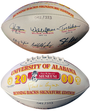2000 Alabama Signed Bear Bryant Logo Wilson WP Football 6-sig -Beckett (Musso/Jackson/Nathan/Ogilvie/Humphrey/Alexander) 2000 Alabama Signed Bear Bryant Logo Wilson WP Football 6-sig -Beckett (Musso/Jackson/Nathan/Ogilvie/Humphrey/Alexander)